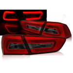 Paire de feux arriere Mitsubishi Lancer 8 08-11 LED BAR rouge fume