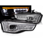 Paire de feux phares Audi A5 B8 de 2011 a 2016 DRL Led Dyn chrome