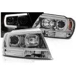 Paire de feux phares Jeep Grand Cherokee 99-05 LED LTI chrome