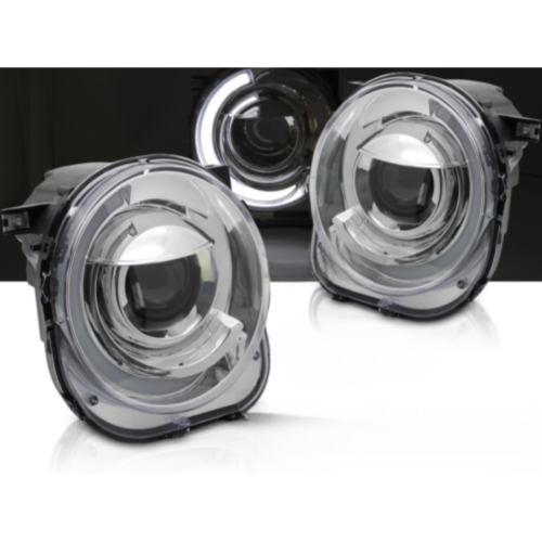 Paire de feux phares Jeep Renegade de 2014 a 2018 LTI LED Chrome