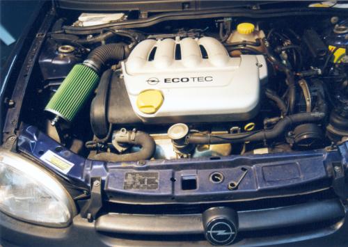 Kit d Admission direct GREEN pour Opel Corsa B de 96-00 1.4Li 16V Ecotec