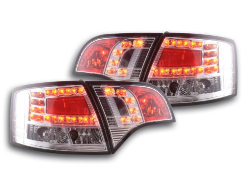 Paire de feux arrière Audi A4 8E Break 2004 a 2008 Chrome Led