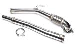 Downpipe Inox pour Audi A3 8P Cabriolet de 2008 a 2013-1.8-2.0TFSI-76mm-sans cata