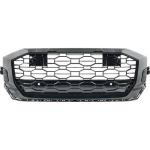 Grille Calandre avant en ABS Audi Q8 2018 a 2022 Look Sport Noir Brillant PDC