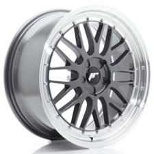 Jante JR Wheels JR23 19x8 ET20-40- 5 Trous sur mesure- Hyper Gray w/ Machined Lip