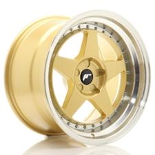 Jante JR Wheels JR6 18x10,5 ET0-25 - 5 trous sur mesures - Gold Machined lip