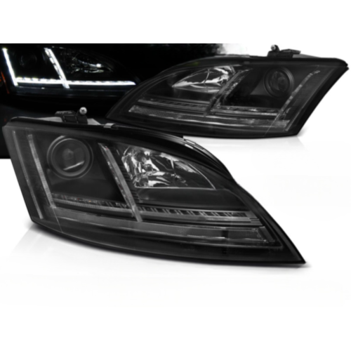 Paire de feux phares Audi TT 8J de 2006 a 2010 xenon Led DRL Noir AFS