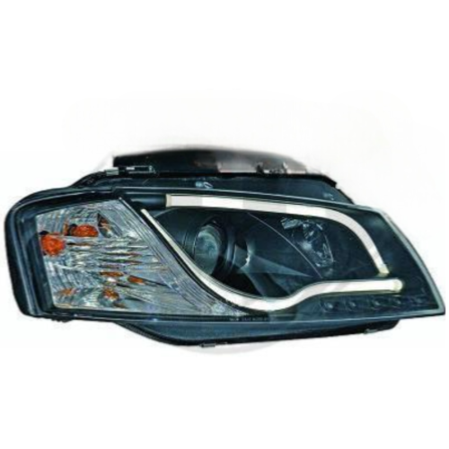 Paire de Phares Tube Light Audi A3 8P 2003 a 2008 Noir Led LTI