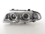 Paire de feux phares Angel Eyes BMW serie 3 Berline E46 1998-2001 Chrome