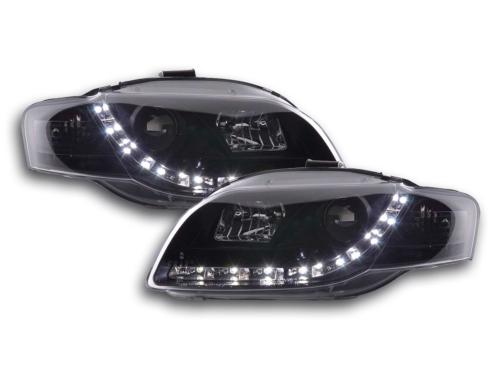 Paire de feux phares Daylight Led Audi A4 8E 2004 -2008 Noir