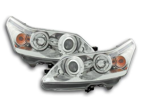 Paire de feux phares Angel Eyes Citroen C4 2004-2010 chrome