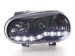 Paire de feux phares Daylight Led VW Golf 4 1J 98-03 Noir