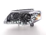 Paire de feux phares Daylight led DRL VW Passat 3C de 05-10 chrome