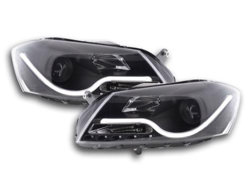 Paire de feux phares Daylight led VW Passat B7/3C 10-14 Noir