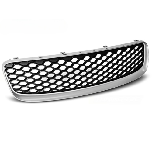 Grille de calandre pour Audi TT 8N de 1999 a 2006 look Sport Argent et noir
