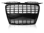 Calandre pour Audi A3 8P de 2005 a 2008 Look Sport Noir Brillant