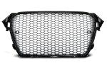 Calandre pour Audi A4 B8 de 2011 a 2015 Look Sport noir Brillant - PDC