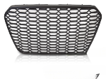 Grille Calandre en ABS Audi A6 C7 de 2011 a 2014 Look Sport Noir Matt + PDC