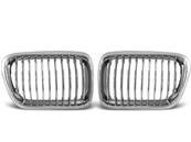 Paire de grilles de calandre en ABS BMW serie 3 E36 de 10/1996 a 08/1999 Chrome