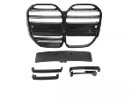 Grille de calandre avant BMW Serie 4 G22 Coupe de 2020 a 2025 Noir brillant