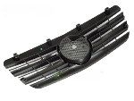 Grille calandre Mercedes Classe E W210 de 1999 a 2002 Noir Brillant