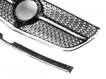 Grille calandre Mercedes Classe V W447 de 2014 a 2019 Noir Brillant Chrome