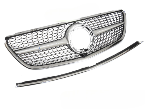 Grille calandre Mercedes Classe V W447 de 2019 a 2023 Argent- Chrome