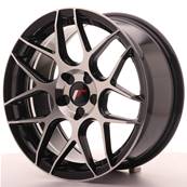 Jante JAPAN RACING JR18 17" x 8" Multi Perçage ET 35 Black Machined Face