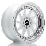 Jante JR Wheels JR26 16x8 ET25 - 4x100/4x108 - White Machined lip