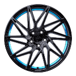 Jante Keskin KT20 19x8.5 ET45 5/112 BLACK PAINTED BLUE INSIDE