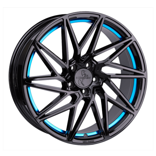 Jante Keskin KT20 19x8.5 ET45 5/112 BLACK PAINTED BLUE INSIDE