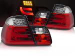 Paire de feux arriere BMW serie 3 E46 Berline de 2001 a 2005 Rouge Blanc
