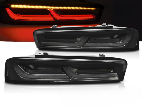 Paire de feux arriere Chevrolet Camaro de 2016 a 2018 Led Fume Noir + Dynamic