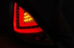 Paire de feux arriere Ford Fiesta MK7 08-12 LED BAR rouge fume