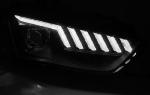 Paire de feux phares Audi A4 B8 12-15 Daylight DRL led Noir