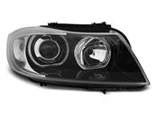 Paire de feux phares BMW serie 3 E90/E91 de 2005 a 2008 angel eyes led noir