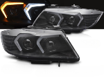 Paire de phares avant BMW E90/E91 LCI de 2009 a 2011 LED Xenon Noir
