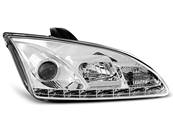 Paire de feux phares Ford Focus 04-08 Daylight chrome