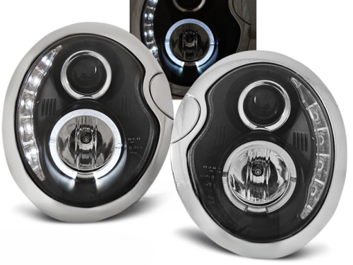 Paire de feux phares Mini Cooper de 2001 a 2004 Daylight led noir