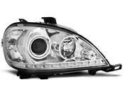 Paire de feux phares Mercedes ML W163 98-01 Daylight led chrome