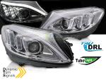 Paire de feux phares Mercedes Classe C W205 14-18 DRL LTI LED Chrome