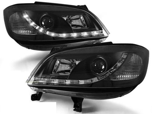 Paire de feux phares Opel Zafira 99-05 Daylight led noir