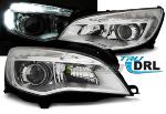 Paire de feux phares Opel Astra J 10-12 Daylight DRL led chrome