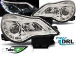 Paire de feux phares Opel Corsa D 11-14 LED DRL LTI chrome