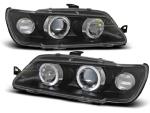 Paire de feux phares Peugeot 306 93-97 angel eyes noir