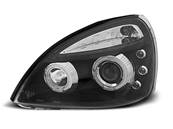 Paire de feux phares Renault Clio 2 01-05 angel eyes noir