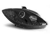Paire de feux phares Seat Leon 1P de 2005 a 2009 Daylight led noir