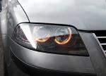 Paire de feux phares VW Passat 3BG 00-05 angel eyes noir