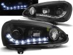 Paire de feux phares VW Golf 5 03-08 Daylight led noir