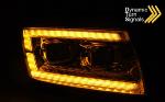 Paire de feux phares Daylight FULL LED DRL LTI VW Crafter de 17-21 chrome